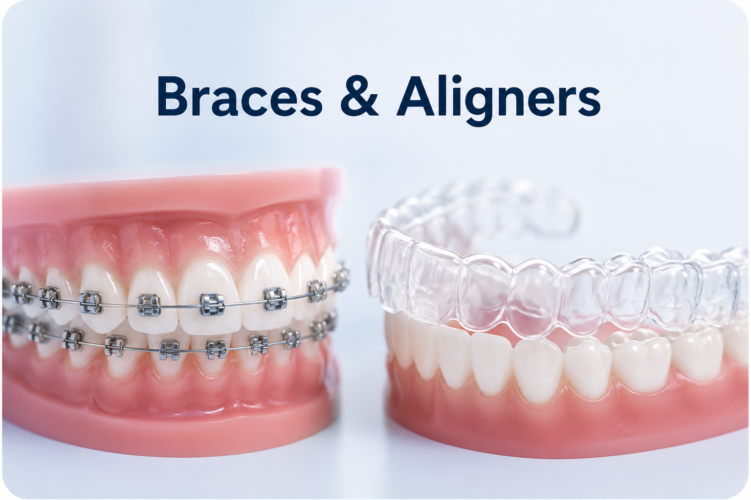 Braces and aligners treatment